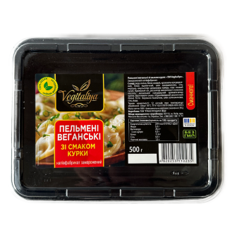 Веганські пельмені зі смаком "Курка" 500 г