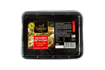 Веганські пельмені зі смаком "Курка" 500 г