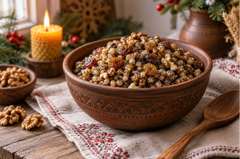 Кутя з маком і горіхами