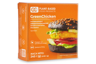 Рослинна куряча бургерна котлета GreenChicken 240 г