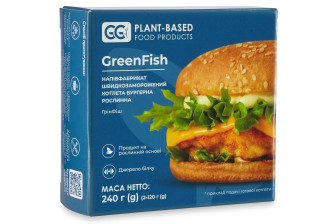 Рослинна рибна бургерна котлета GreenFish 240 г