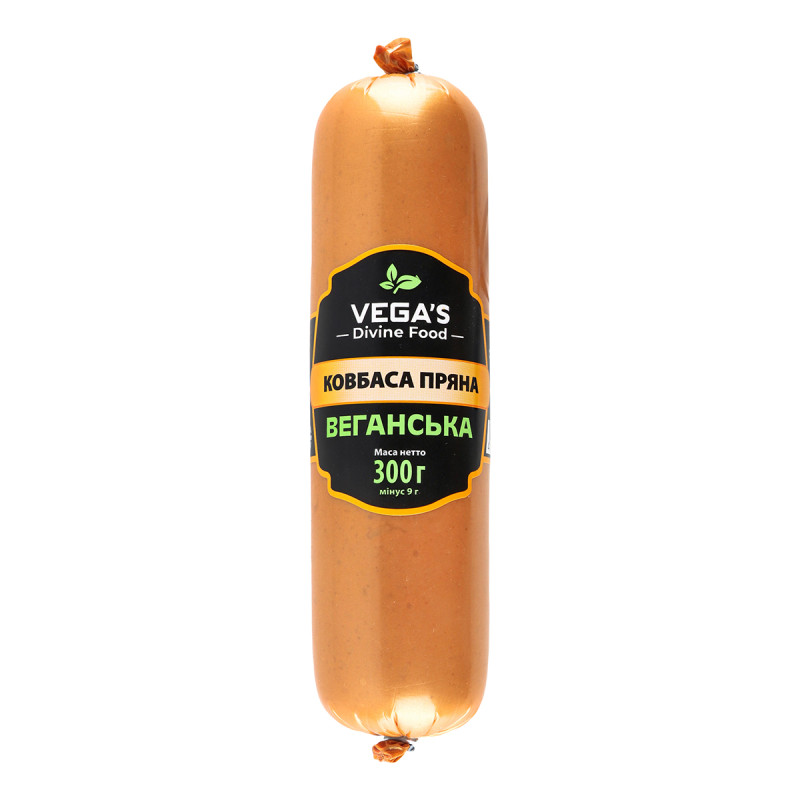 Ковбаса веганська «Пряна» Vega's, 300 г
